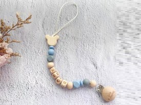 Porta chupete madera